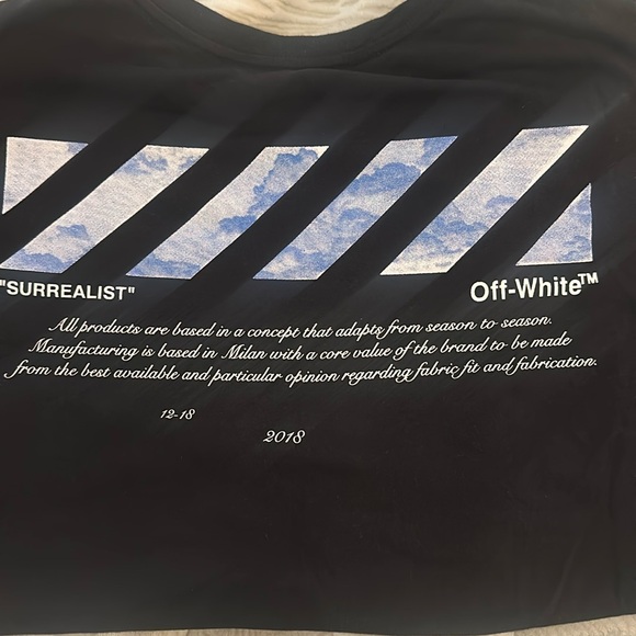 Off-White Black Tee size M - Picture 4 of 5